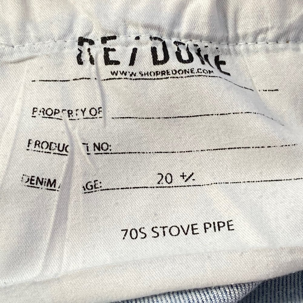 Re/Done 70s Stove Pipe Crop Jeans *Light 14* - Picture 8 of 14